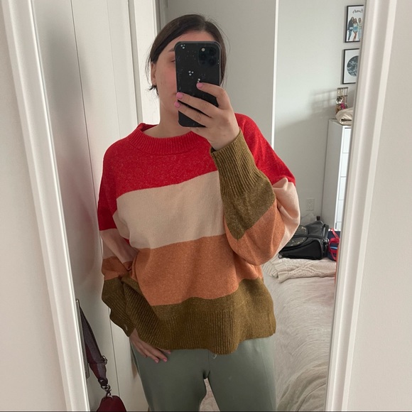 a new day Sweaters - A New Day Color-block Sweater